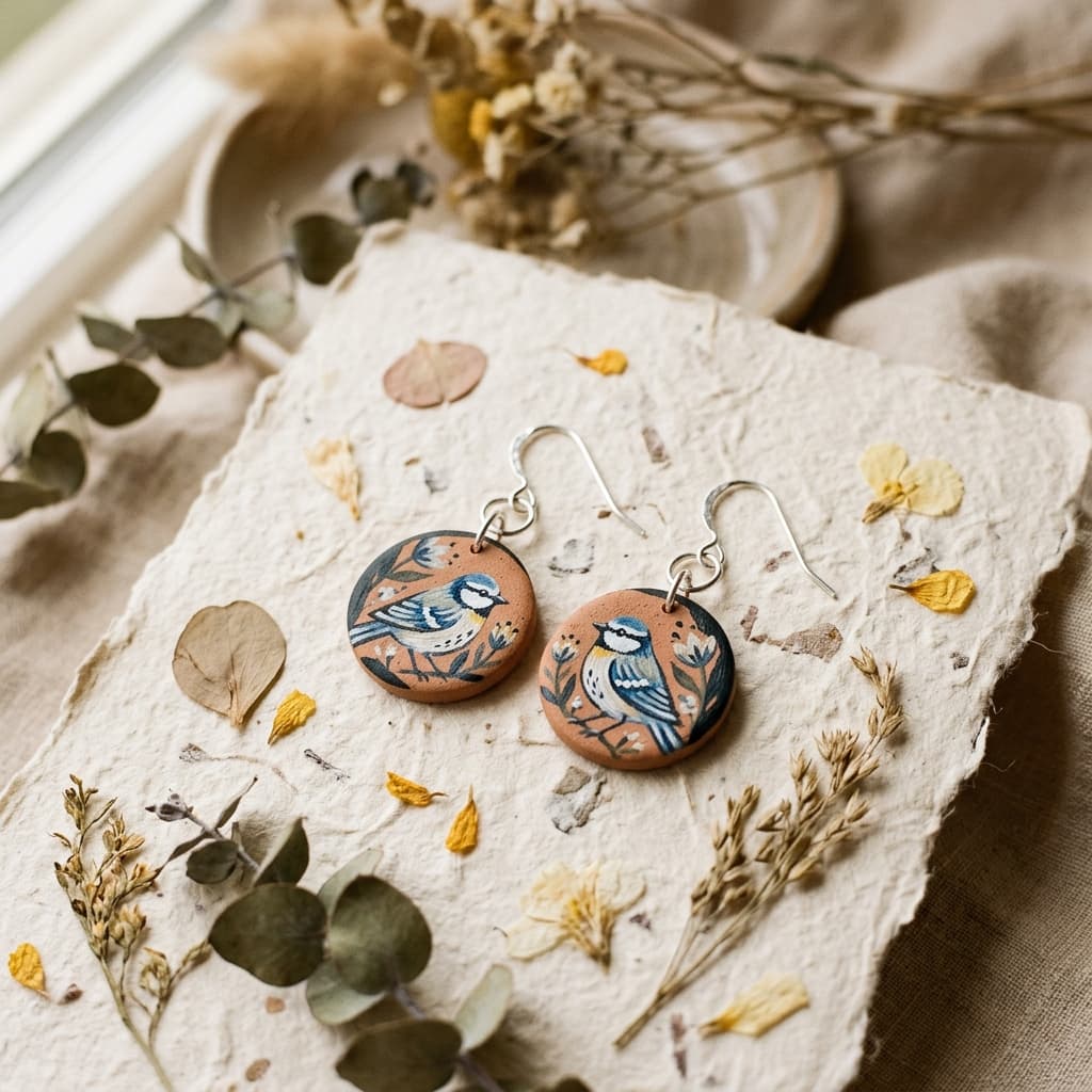 Hand-Painted Earrings
